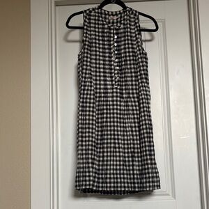 FAHERTY “Isha” Black & White Gingham Dress